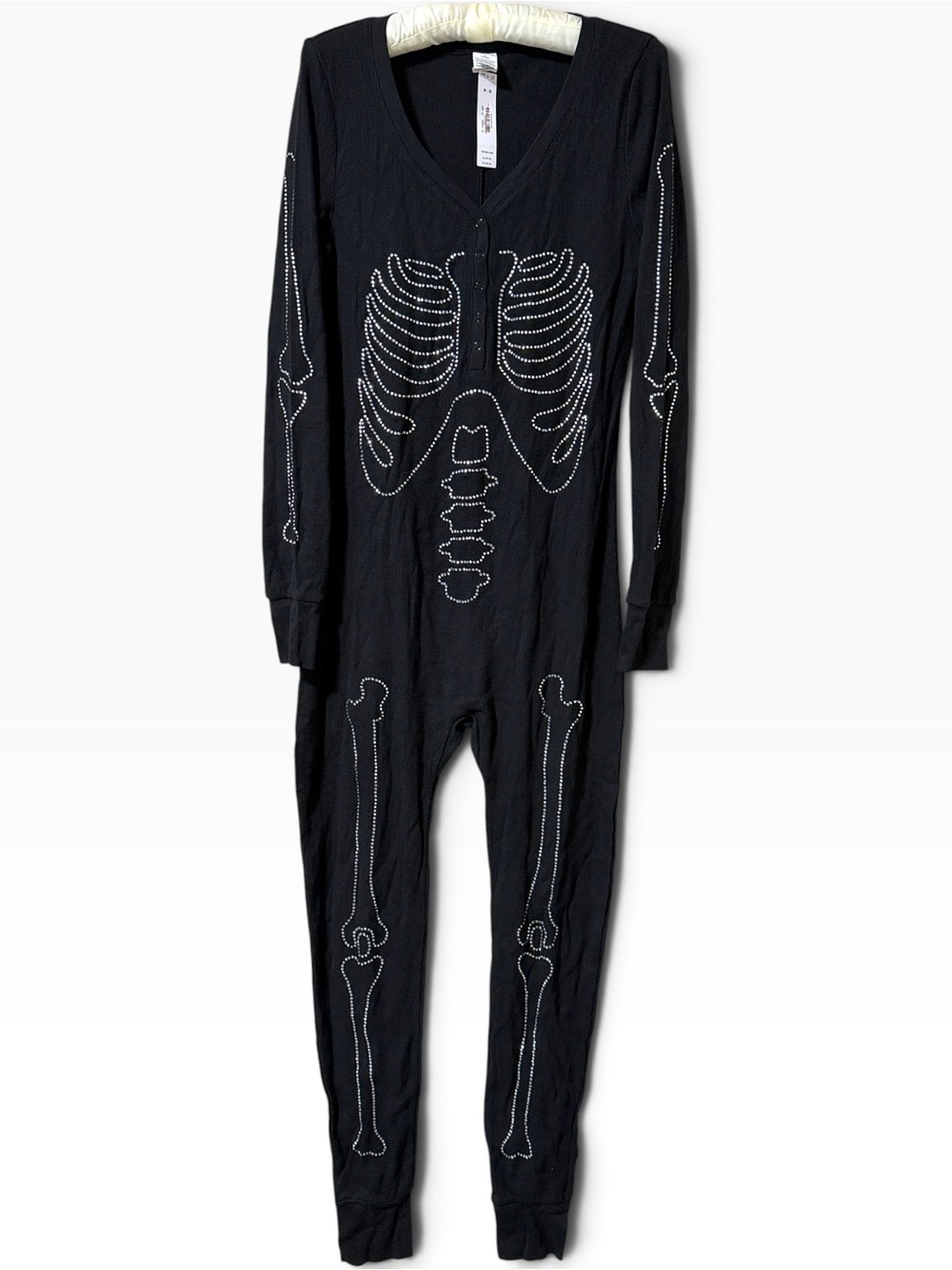 PINK Victoria’s Secret Rhinestone Halloween Thermal Onesie Jumpsuit Size Medium